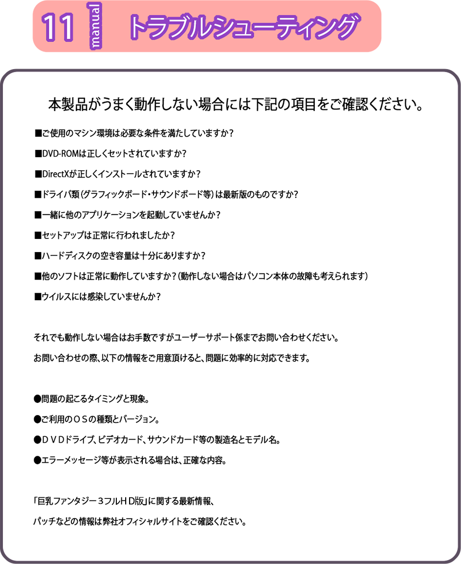 トラブルシューティング