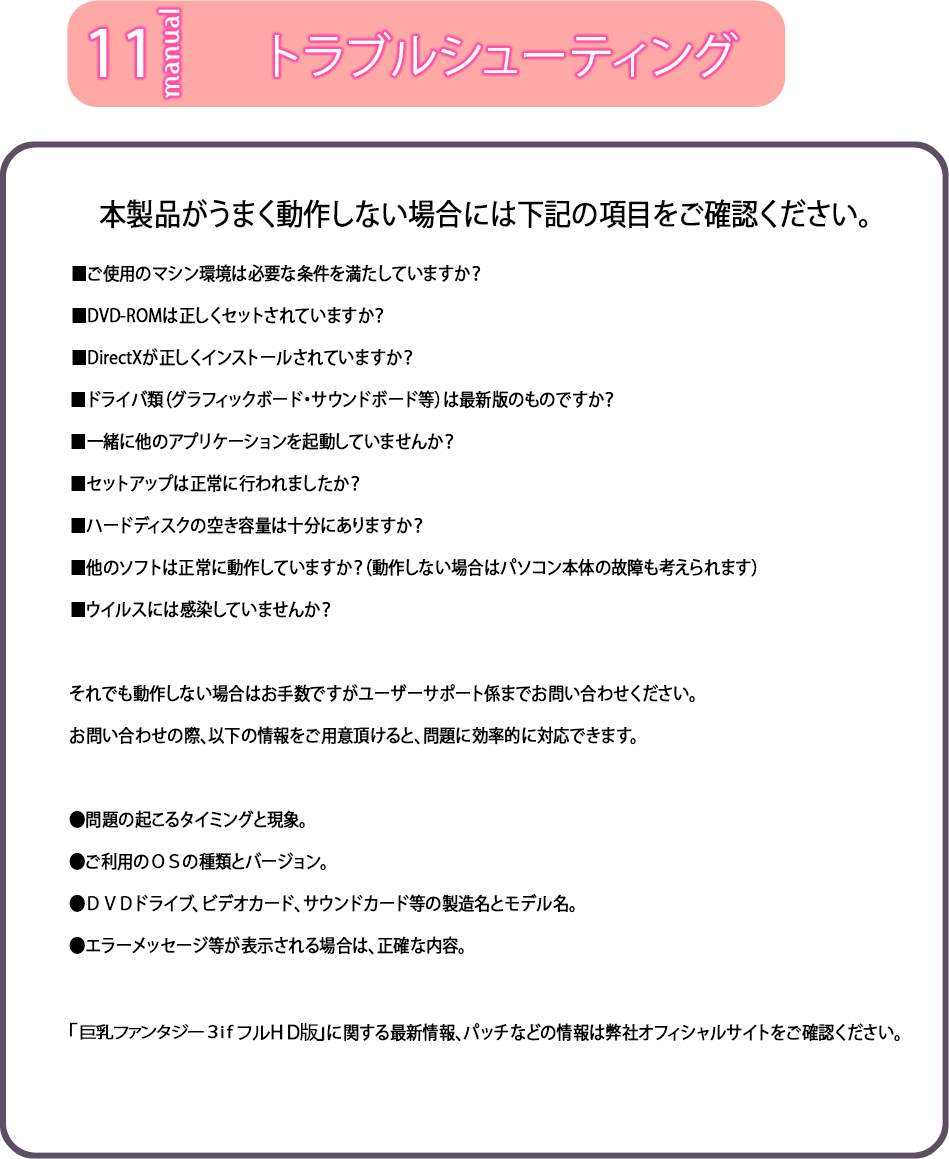 トラブルシューティング
