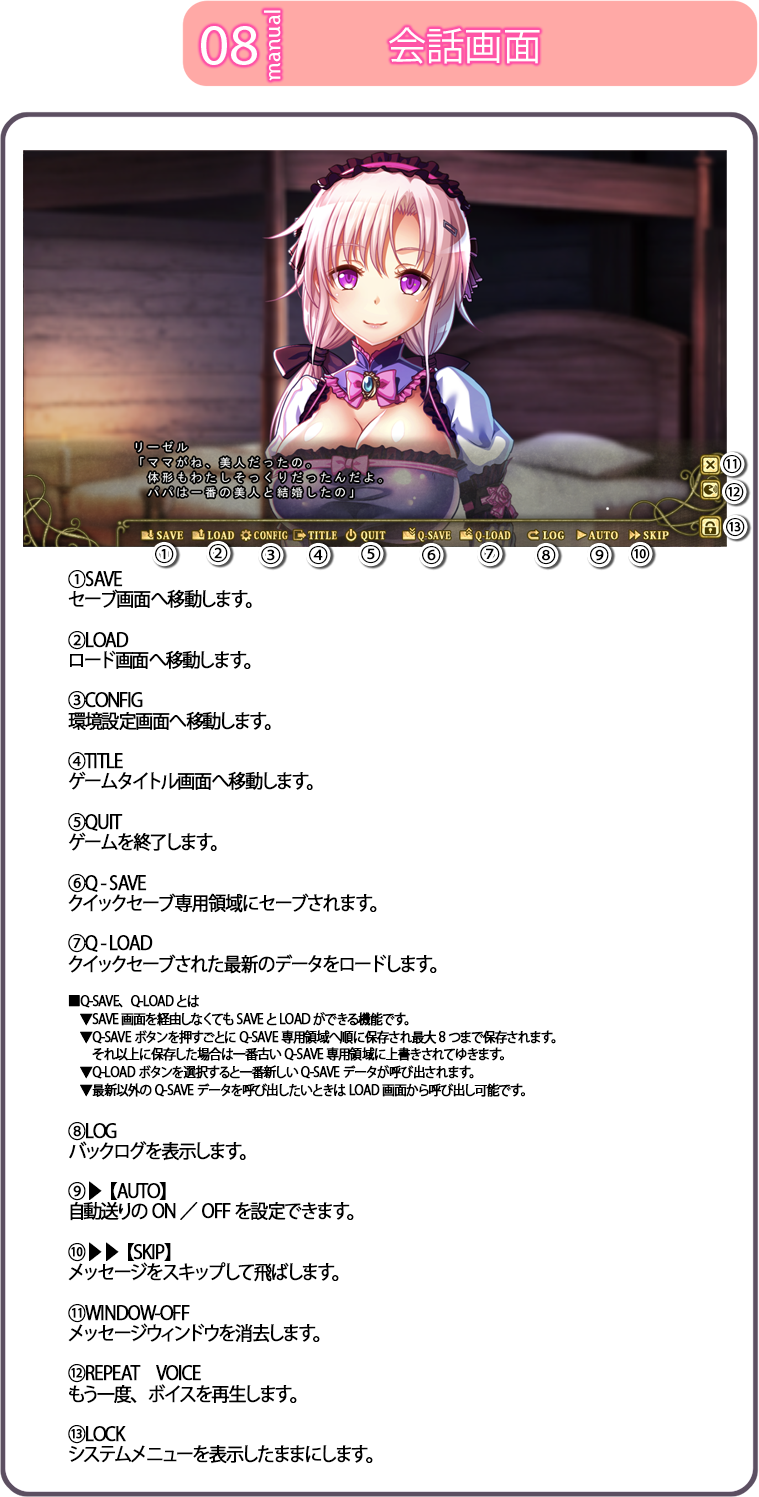 会話画面